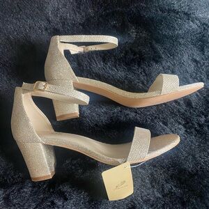 Dobolin Elegant Gold Cream Women's Heels
